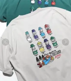 Coleman ランタン柄 ポケットTシャツ ホワイト
