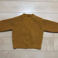 UNIQLO カーディガン マスタード 110cm