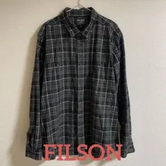 [美品]FILSON フィルソン フランネル チェックシャツ black 黒のサムネイル