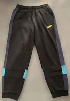 PUMA スウェットパンツ ブラック/ネイビー/ターコイズ