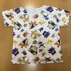 ポケモン 総柄Tシャツ ホワイト 150サイズ