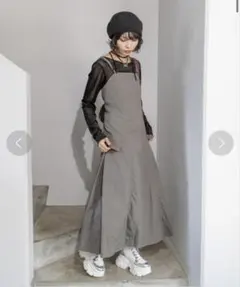 【新品タグ付き】ページボーイ　ナイロンキャミワンピース