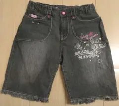 【平成レトロ】メゾピアノ　デニム半ズボン(140㌢)ブルーベリエちゃん　当時物