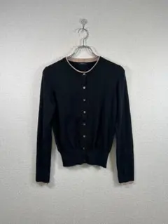 ●ポールスミス　クルーネックカーディガン ブラックニット 羽織り トップス