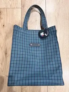 ファミリア　familiar チェック トートバッグ