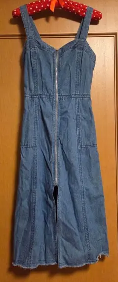 CECIL McBEE ロングひざ丈 デニムワンピースM