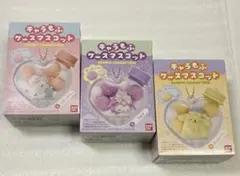 未開封★ キャラもふケースマスコット(ハローキティ・クロミ・ポムポムプリン)3種