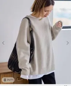 nagi様 フレームワーク ラグランスリーブワイドニット - メルカリ