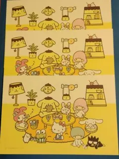 いちご新聞ふろく ポストカード　ポムポムプリン