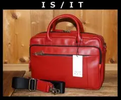 新品 IS/IT 撥水 牛革 ドライビングトート 税込定価3万800円　Ⓗ