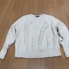 UNIQLO 長袖ニットセーター XL クリーム色