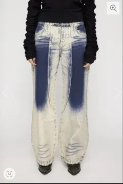 WASH PRINT FLARE デニム　LAGUA GEM