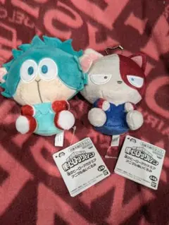 僕のヒーローアカデミア アニマルぬいぐるみ　緑谷出久　轟焦凍　2点セット