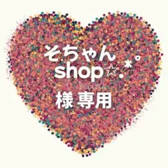 そちゃんshop✩.*˚ 様　専用ページ
