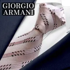 GIORGIO ARMANI ネクタイ　ジャガード　ピンク　アルマーニのサムネイル