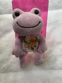 かえるのピクルス ぬいぐるみ　パープル紫陽花