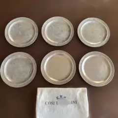 COSI TABELLINI ピューター コースター　6枚セット