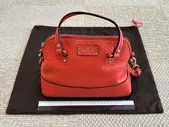 kate spade ケイトスペード 2way ショルダーバッグ レッド系