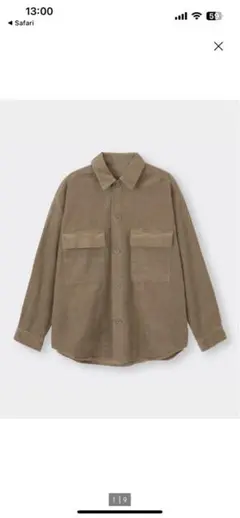 GU コーデュロイCPOシャツ