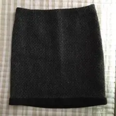 【美品】ZARA BASIC ラメツイードスカート
