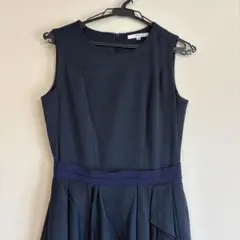 The Vergnia 紺 ネイビー 膝丈 フォーマルドレス