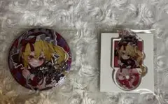 東方　フランドール・スカーレット　缶バッチ・キーホルダー