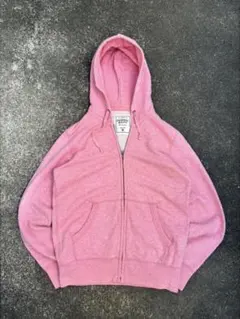 y2k 00’s old uniqlo zip hoodie pink