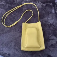 GLOBAL WORKイエロー ショルダーバッグ