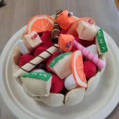 フェルトおままごと　ケーキハンドメイド