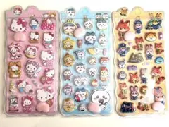 3枚セット⭐️新作 キティおしりシール ちいかわおしりシールズートピアおしりシール