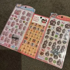 モンチッチ ポップシール 3枚セット　うるちゅる　タイル　シール