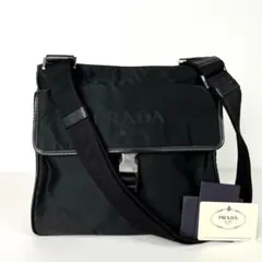 PRADA プラダ ショルダーバッグ サフィアーノ 2VH269 近年モデル 黒