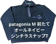 patagonia M オールネイビー シンチラスナップT