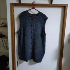 Samansa Mos2 　グレー ノースリーブベスト Fサイズ