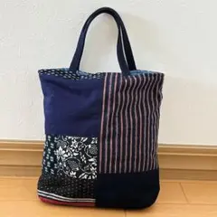 藍染 パッチワーク リュックサック - メルカリ