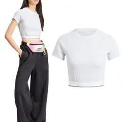 Adidas アディダス IS2318 リブ編みtシャツ