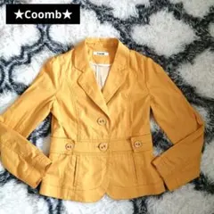 ★Coomb★ イエロージャケット ウエストシェイプ/春夏秋物40size