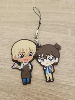 安室透&江戸川コナン　ラバーストラップ