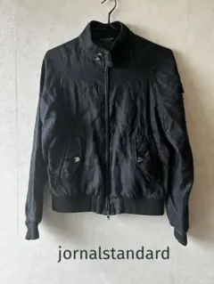 JOURNAL STANDARD墨黒 スタンドカラー 短丈ブルゾン ミニマル