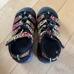 キッズサンダル レオパード柄 19.5 keen