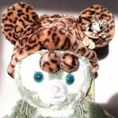 ミニー　ファンキャップ　ヒョウ柄　ディズニーリゾート