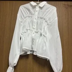 【美品】earth ストライプシャツ
