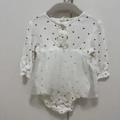 コトリ ハート柄ロンパース 80cm