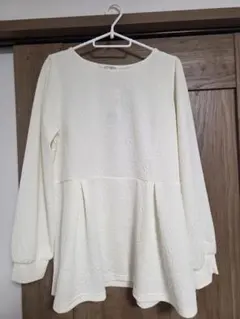 新品　GLACIER ペプラム カットソー　アイボリー　LLのサムネイル