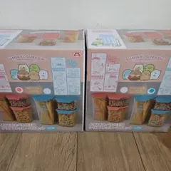 SUMIKKOGURASHI クリアストッカー3点セットピンク、ブルー2箱