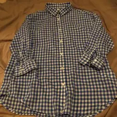 無印良品　ギンガムチェックシャツ