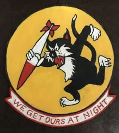 レザー製スコードロンパッチ319th fighterハンドペイントワッペン牛革