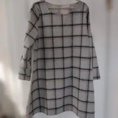 AND SEARCH チェック柄　ワンピース　M