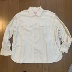 ホワイト ボタンダウンシャツ ノースリーブのサムネイル