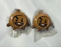 BT21 ガチャ フォトフレームマスコット キーホルダー SHOOKY 2個